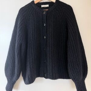 Sezane Emile Black Women's Cardigan